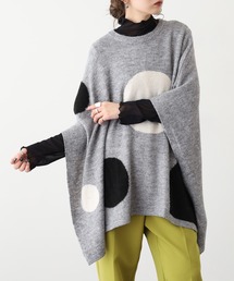 BARNDOOR(バーンドア)のドット ジャカード ポンチョ(ポンチョ)