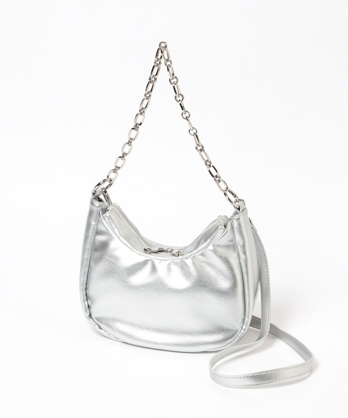 BAYFLOW（ベイフロー）の「マルチWAYチェーンバッグ（ハンドバッグ・レディース・シルバー/ブラック/ボルドー・FREE）」の13枚目の写真