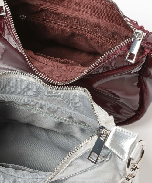 BAYFLOW（ベイフロー）の「マルチWAYチェーンバッグ（ハンドバッグ・レディース・シルバー/ブラック/ボルドー・FREE）」の4枚目の写真
