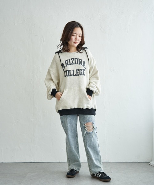 NO NEED(ノーニード)の「トンプキンプルオーバー(スウェット・メンズ・ライトグレー/ブラック/サックスブルー/アイボリー・M/L/LL)」の17枚目の写真