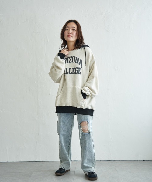 NO NEED(ノーニード)の「トンプキンプルオーバー(スウェット・メンズ・ライトグレー/ブラック/サックスブルー/アイボリー・M/L/LL)」の20枚目の写真