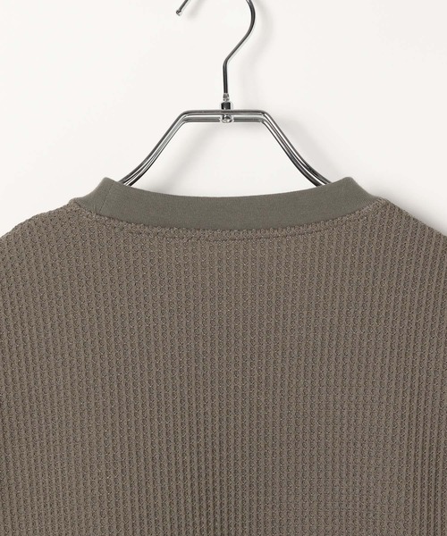 BAYFLOW（ベイフロー）の「裏起毛ワッフルプルオーバー（Tシャツ/カットソー・メンズ・ブラック/グレー/オフホワイト・LARGE/MEDIUM）」の6枚目の写真