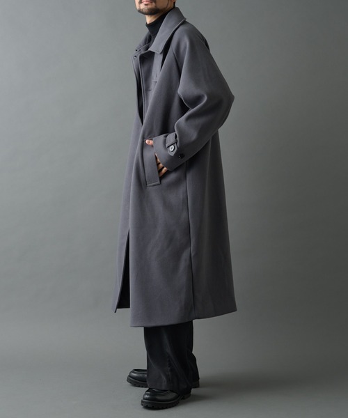 テックウールステンカラーロングコート（ステンカラーコート）｜COLONY