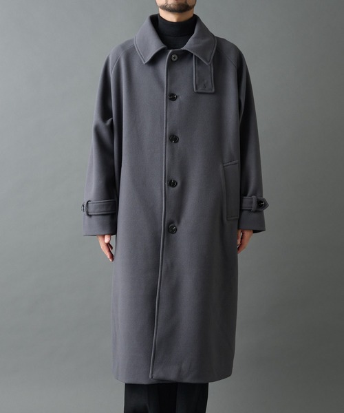 COLONY 2139（コロニートゥーワンスリーナイン）の「テックウールステンカラーロングコート（ステンカラーコート・メンズ・グレー/ブラック・LARGE/MEDIUM）」の18枚目の写真