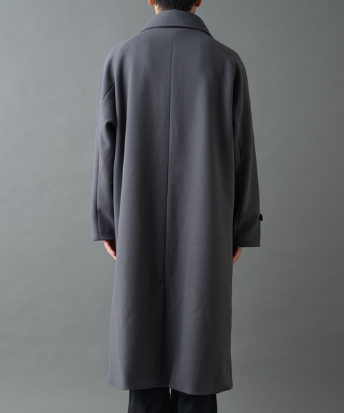 COLONY 2139（コロニートゥーワンスリーナイン）の「テックウールステンカラーロングコート（ステンカラーコート・メンズ・グレー/ブラック・LARGE/MEDIUM）」の20枚目の写真