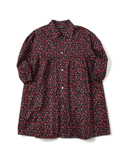 Little sunny bite(リトルサニーバイト)の「【RES】【Little Sunny Bite】rose nylon jacket(ナイロンジャケット・レディース・アイボリー/ブラック/ピンク・SMALL/MEDIUM)」の2枚目の写真