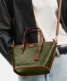 COACH コーチ　シグネチャー　キャンパス　トートショルダーバッグ COACH ショルダーバッグ リレー トート バッグ 17・シグネチャー