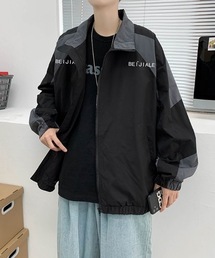 SHEPP（シープ）の「ルーズシルエットバイカラージップジャケット（ブルゾン）」