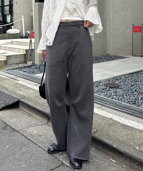 mystic（ミスティック）の「【WEB限定/年間総売上1位！】裏起毛カーブスウェットパンツ（その他パンツ・レディース・ブラウン/ライトグレー/チャコールグレー・0/1/2）」の2枚目の写真