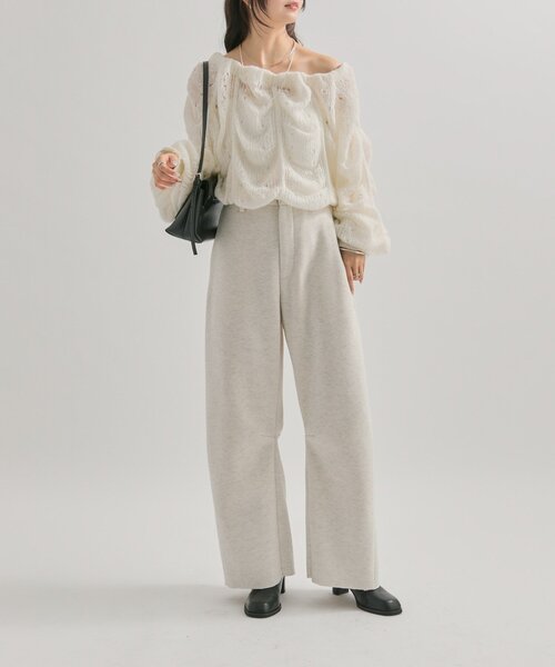 mystic（ミスティック）の「【WEB限定/年間総売上1位！】裏起毛カーブスウェットパンツ（その他パンツ・レディース・ブラウン/ライトグレー/チャコールグレー・0/1/2）」の7枚目の写真