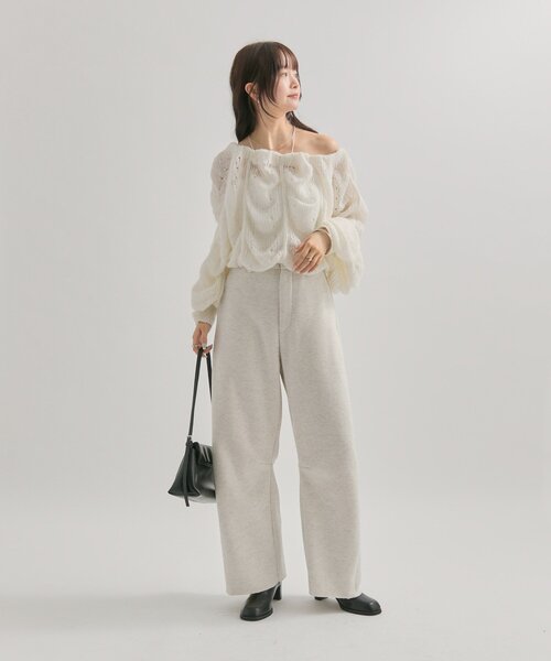 mystic（ミスティック）の「【WEB限定/年間総売上1位！】裏起毛カーブスウェットパンツ（その他パンツ・レディース・ブラウン/ライトグレー/チャコールグレー・0/1/2）」の12枚目の写真