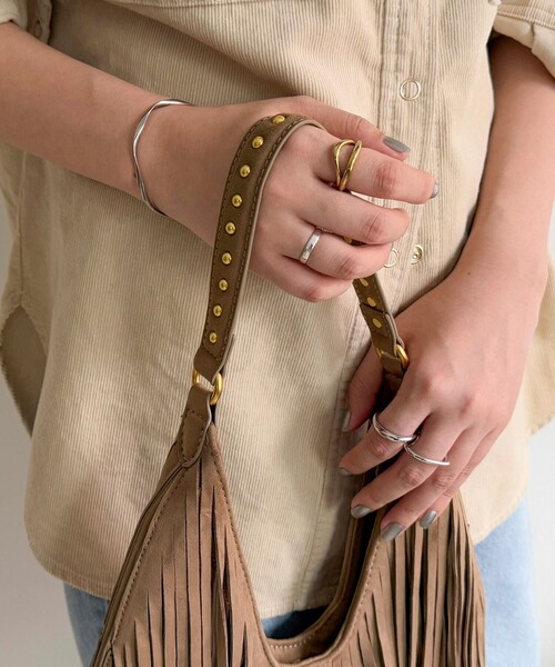 セール】スエードフリンジラウンドバッグ（ショルダーバッグ）｜fredy