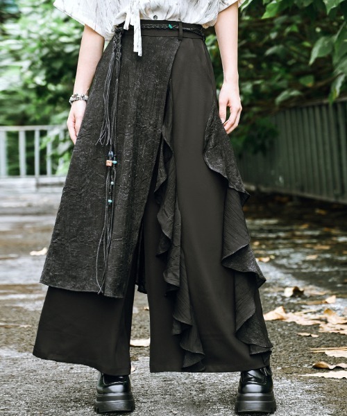 Ink Layerドレープレイヤードラップワイドパンツ（その他パンツ