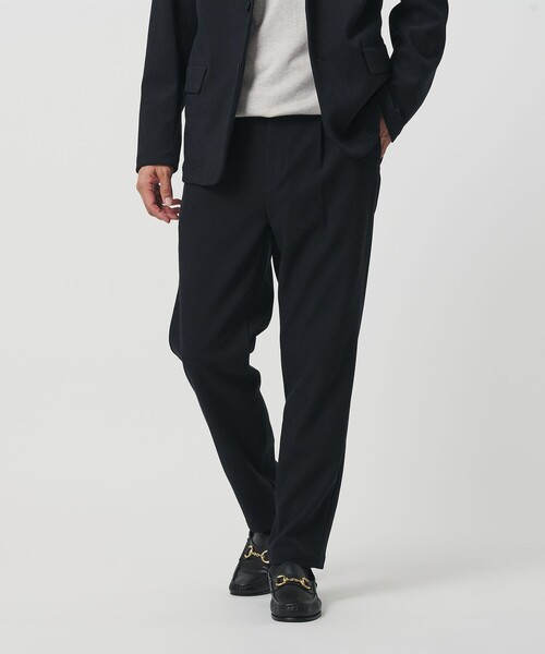 ブラッシュド ツイル ワンプリーツ テーパード パンツ NO.5