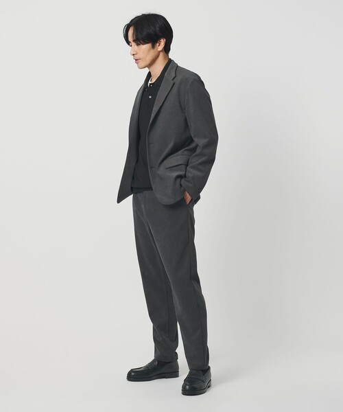BEAUTY&YOUTH UNITED ARROWS（ビューティーアンドユースユナイテッドアローズ）の「ブラッシュド ツイル ワンプリーツ テーパード パンツ NO.5（スラックス・メンズ・ネイビー/ダークグレー・M/L/XL/S）」の21枚目の写真