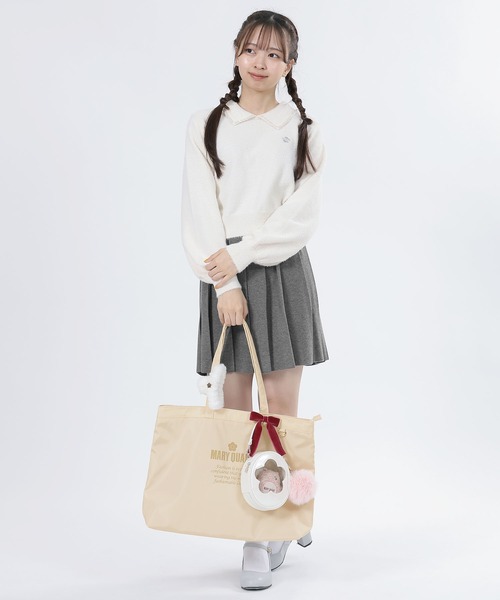 ゴールドロゴプリント舟型 トート（トートバッグ）｜MARY QUANT