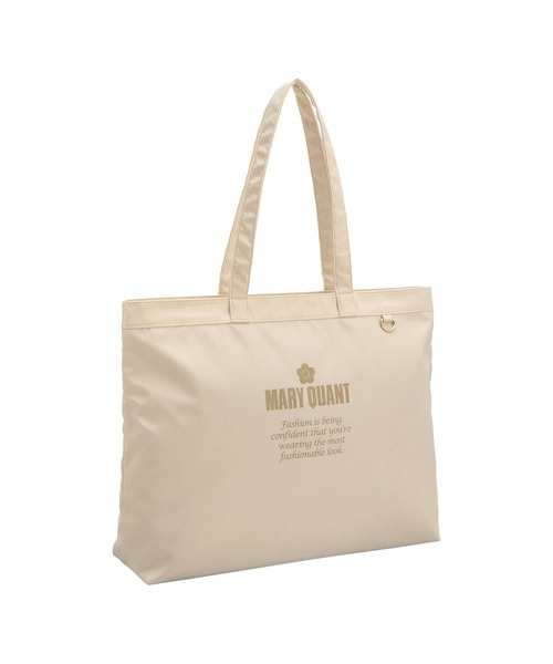 ゴールドロゴプリント舟型 トート（トートバッグ）｜MARY QUANT