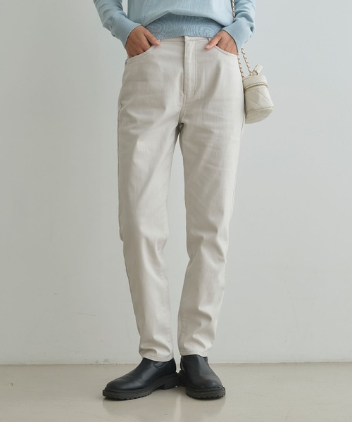 CROSS FUNCTION(クロスファンクション)の「《ストレッチ 》エブ楽 裏起毛スキニーあたたか美脚パンツ【CROSS FUNCTION/クロスファンクション】(その他パンツ・レディース・ブラック/ライトベージュ/ブルー/ネイビー・S/M/L/LL)」の3枚目の写真