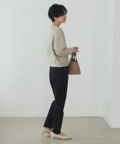 CROSS FUNCTION(クロスファンクション)の「《ストレッチ 》エブ楽 裏起毛スキニーあたたか美脚パンツ【CROSS FUNCTION/クロスファンクション】(その他パンツ・レディース・ブラック/ライトベージュ/ブルー/ネイビー・S/M/L/LL)」の11枚目の写真