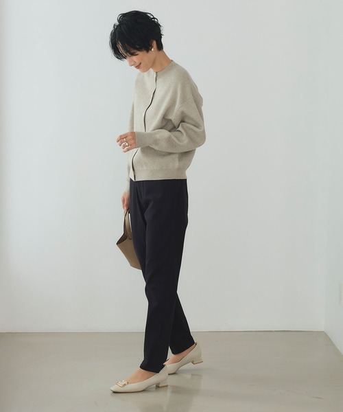 CROSS FUNCTION(クロスファンクション)の「《ストレッチ 》エブ楽 裏起毛スキニーあたたか美脚パンツ【CROSS FUNCTION/クロスファンクション】(その他パンツ・レディース・ブラック/ライトベージュ/ブルー/ネイビー・S/M/L/LL)」の8枚目の写真