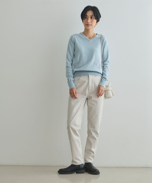 CROSS FUNCTION(クロスファンクション)の「《ストレッチ 》エブ楽 裏起毛スキニーあたたか美脚パンツ【CROSS FUNCTION/クロスファンクション】(その他パンツ・レディース・ブラック/ライトベージュ/ブルー/ネイビー・S/M/L/LL)」の20枚目の写真