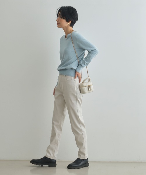 CROSS FUNCTION(クロスファンクション)の「《ストレッチ 》エブ楽 裏起毛スキニーあたたか美脚パンツ【CROSS FUNCTION/クロスファンクション】(その他パンツ・レディース・ブラック/ライトベージュ/ブルー/ネイビー・S/M/L/LL)」の19枚目の写真