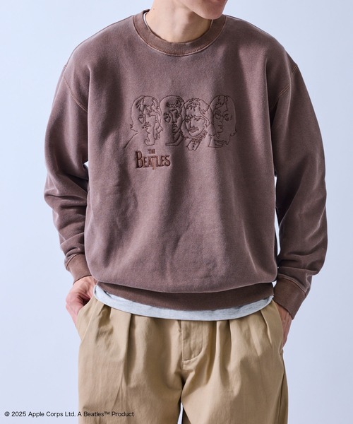 j.n.r.d(ジェー・エヌ・アール・ディー)の「【GOOD ROCK SPEED/グッドロックスピード】BEETLES EMBROIDERY ART SWEAT(Tシャツ/カットソー・メンズ・ダークブラウン/チャコールグレー・M/L/LL)」の12枚目の写真