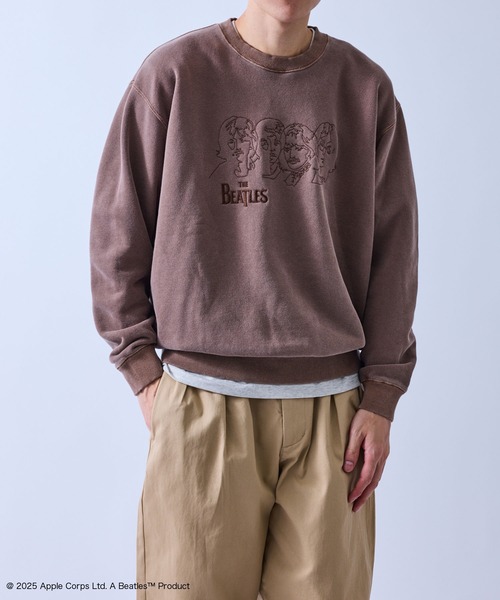 j.n.r.d(ジェー・エヌ・アール・ディー)の「【GOOD ROCK SPEED/グッドロックスピード】BEETLES EMBROIDERY ART SWEAT(Tシャツ/カットソー・メンズ・ダークブラウン/チャコールグレー・M/L/LL)」の11枚目の写真
