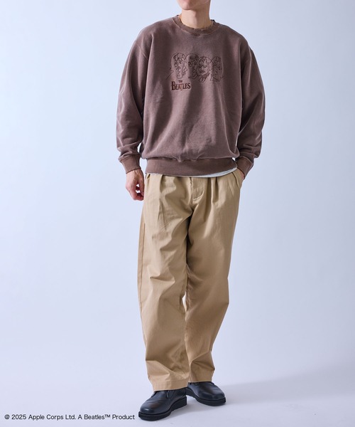j.n.r.d(ジェー・エヌ・アール・ディー)の「【GOOD ROCK SPEED/グッドロックスピード】BEETLES EMBROIDERY ART SWEAT(Tシャツ/カットソー・メンズ・ダークブラウン/チャコールグレー・M/L/LL)」の6枚目の写真