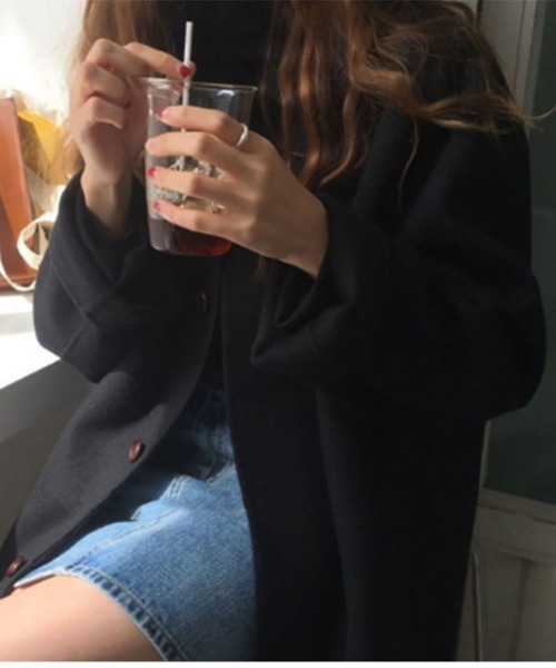 SallyLunn(サリーラン)の「ウールタッチステンカラーコート(ステンカラーコート・レディース・グレー/ブラック/キャメル・L/M)」の5枚目の写真