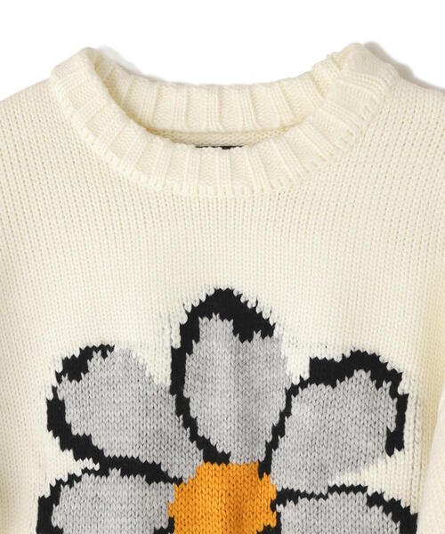 DANKE SCHON(ダンケシェーン)の「【WEB&DEPOT限定】DankeSchon/ダンケシェーン/1.5GG FLOWER KNIT(ニット/セーター・レディース・ホワイト系2/ブラック/レッド・L/XL/M)」の9枚目の写真
