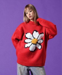 【WEB&DEPOT限定】DankeSchon/ダンケシェーン/1.5GG FLOWER KNIT