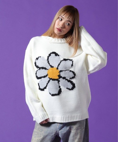 DANKE SCHON(ダンケシェーン)の「【WEB&DEPOT限定】DankeSchon/ダンケシェーン/1.5GG FLOWER KNIT(ニット/セーター・レディース・ホワイト系2/ブラック/レッド・L/XL/M)」の17枚目の写真