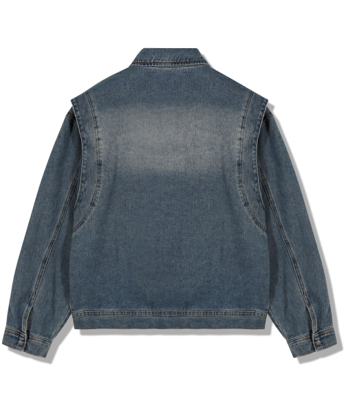 GUBIN(グビン)の「ヴィンテージウォッシングライントラッカージャケット(デニムジャケット・レディース・その他・MEDIUM/LARGE)」の3枚目の写真