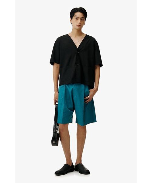 TRIP LE SENS(トリップ ル センス)の「ウォッシュドコットンワンタックバミューダパンツ _ウォッシュドブルー(その他パンツ・レディース・その他・MEDIUM/LARGE)」の6枚目の写真