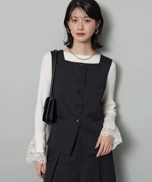 袖口レースプルオーバー（ニット/セーター）｜Arpege story