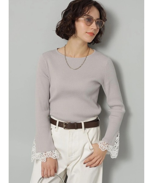 袖口レースプルオーバー（ニット/セーター）｜Arpege story