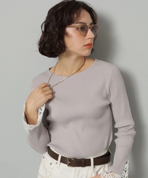 袖口レースプルオーバー（ニット/セーター）｜Arpege story