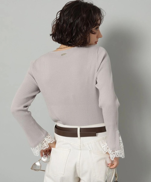 袖口レースプルオーバー（ニット/セーター）｜Arpege story