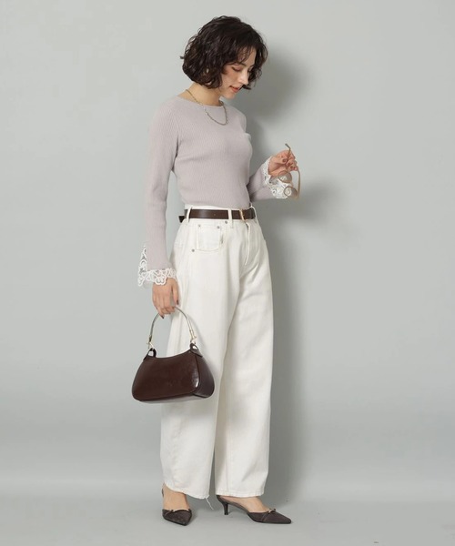 袖口レースプルオーバー（ニット/セーター）｜Arpege story