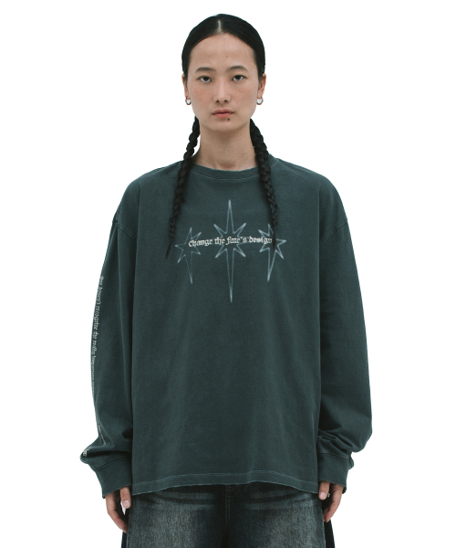 DEFGARMENTS（デフグラメンツ）の「LIGHTNING LONG SLEEVE [CHARCOAL]（Tシャツ/カットソー・レディース・その他・MEDIUM/LARGE）」の3枚目の写真