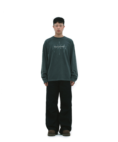 DEFGARMENTS（デフグラメンツ）の「LIGHTNING LONG SLEEVE [CHARCOAL]（Tシャツ/カットソー・レディース・その他・MEDIUM/LARGE）」の6枚目の写真