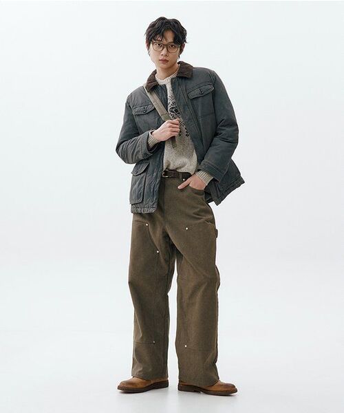 NODU（ノードユー）の「ノルディック雪花ボカシジャカードラウンドニット[ベージュ]（ニット/セーター・メンズ・その他・MEDIUM/LARGE）」の8枚目の写真