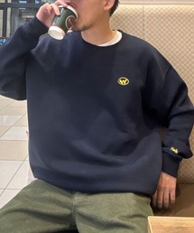 ZIP FIVE（ジップファイブ）の「ドローコード内蔵 裏起毛左胸ワンポイント刺繍 クルースウェット（スウェット）」