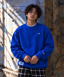 ZIP FIVE（ジップファイブ）の「ドローコード内蔵 裏起毛左胸ワンポイント刺繍 クルースウェット（スウェット）」