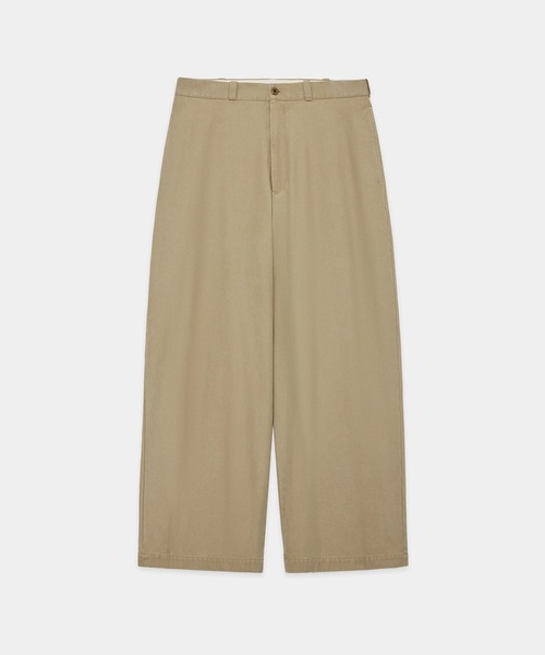 markaware(マーカウェア)の「【markaware/marka】オーガニックコットン強撚ギャバ / New U.S.ARMYトラウザーズ/TWO TUCK BAGGY TROUSERS(スラックス・メンズ・チャコールグレー/ブラック/ベージュ・1/2)」の3枚目の写真