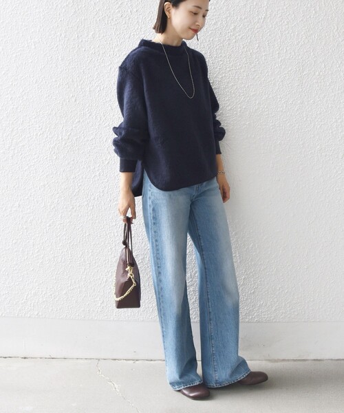 WEB限定】〈手洗い可能〉バルフィー ロング シャギー ボトルネック