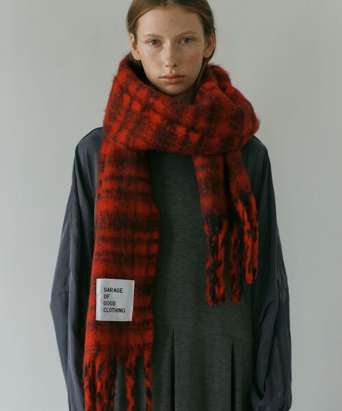 GUCCI ストール・ショール オレンジ・バーガンディ新品タグ付き値下げ不可 ブークレチェックストール（ストール/ショール）｜GARAGE OF GOOD