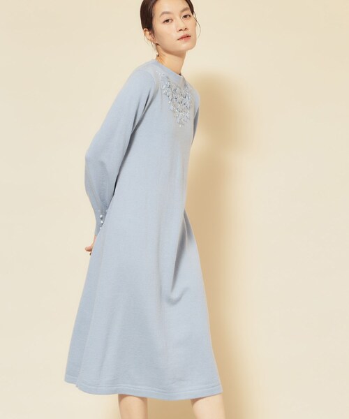 Sunauna(スーナウーナ)の「【SS~Lサイズ展開/クラフトワンピース】(ワンピース・レディース・グレー/ブラック/ライトブルー・34/38/40)」の3枚目の写真