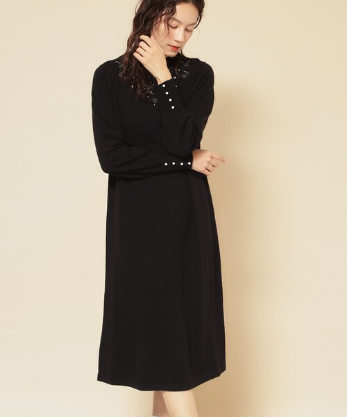Sunauna(スーナウーナ)の「【SS~Lサイズ展開/クラフトワンピース】(ワンピース・レディース・グレー/ブラック/ライトブルー・34/38/40)」の2枚目の写真